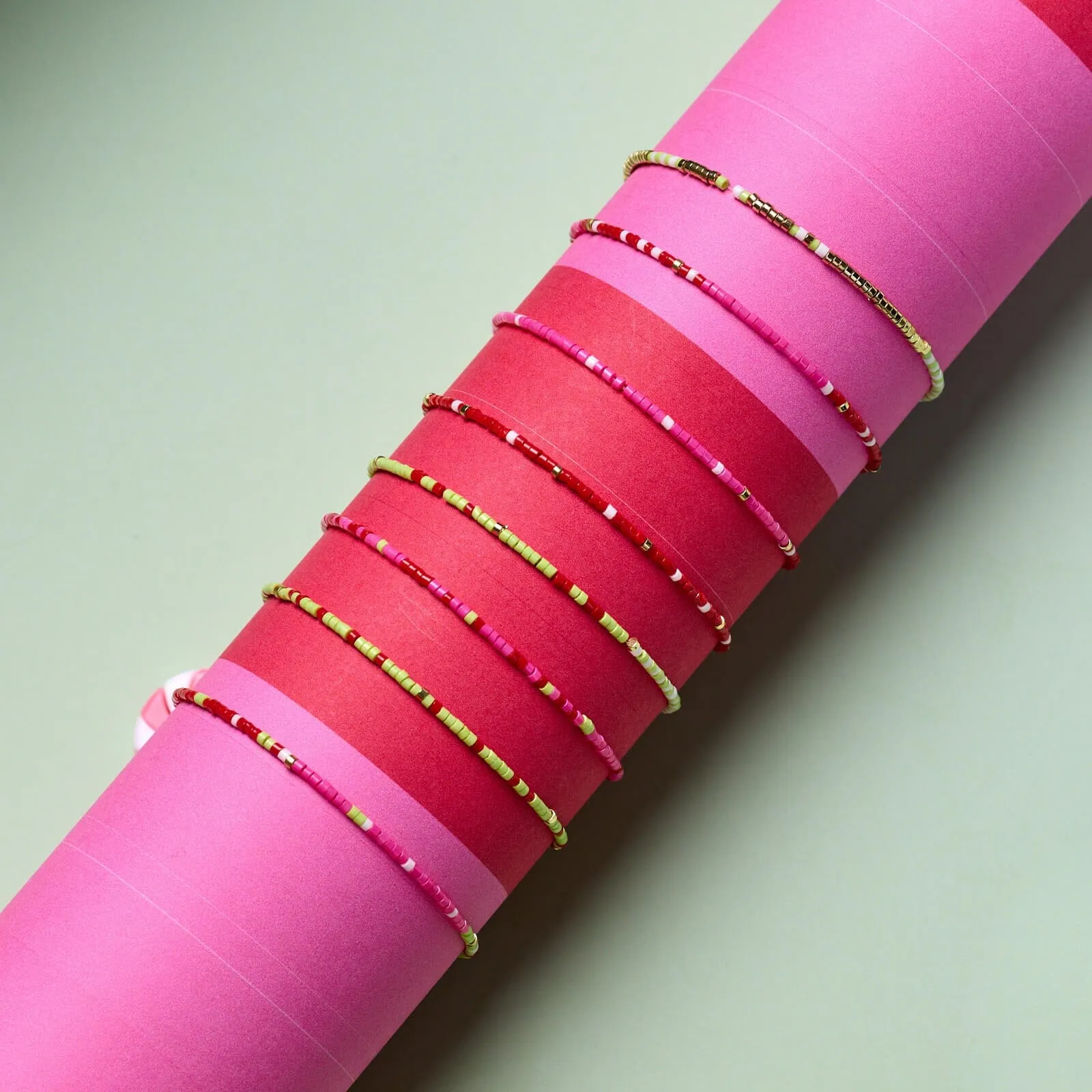 Strawberry Fields Stretch Bracelet Set of 8 sold by Pura Vida product image thumbnail 4