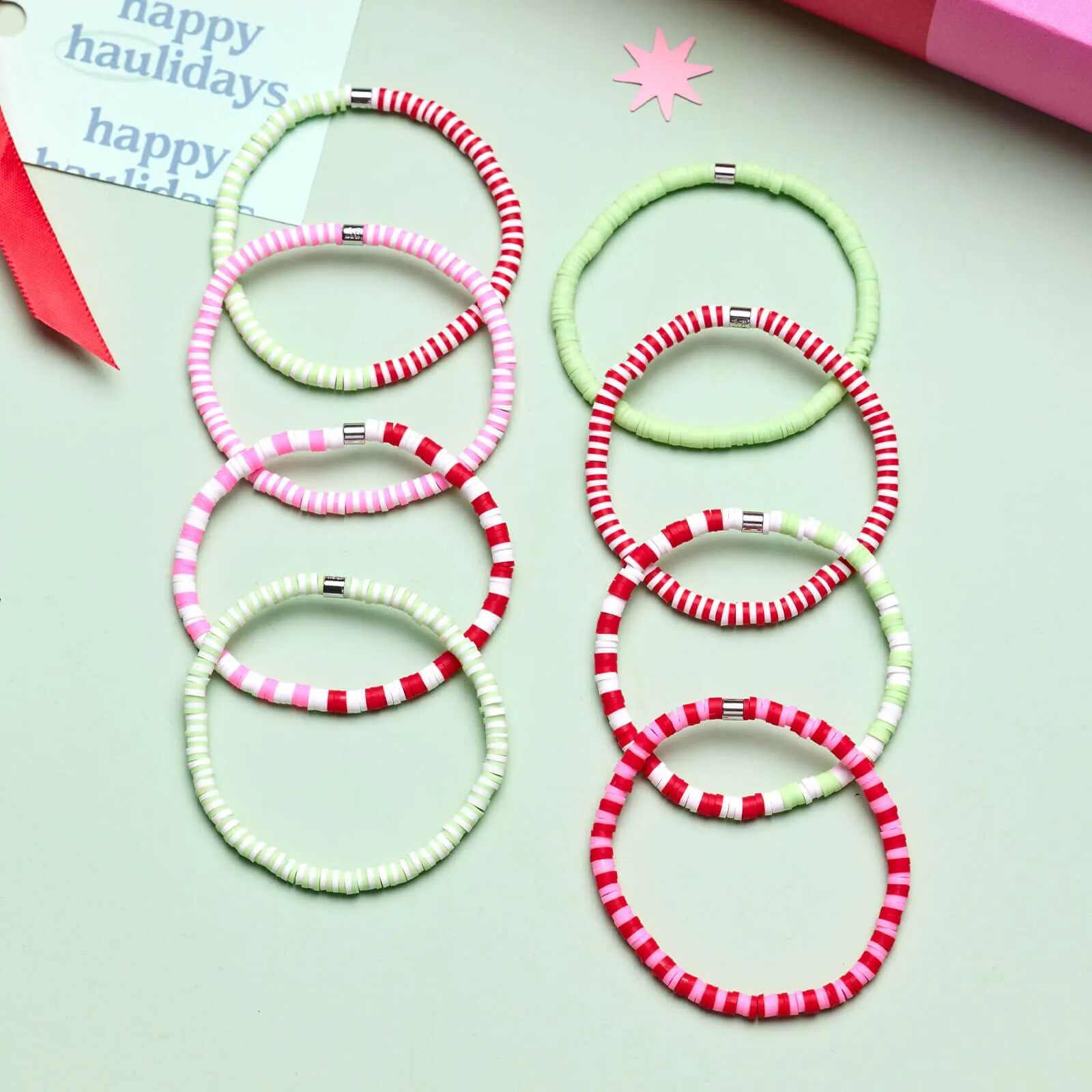 Strawberry Fields Stretch Bracelet Set of 8 sold by Pura Vida product image thumbnail 4