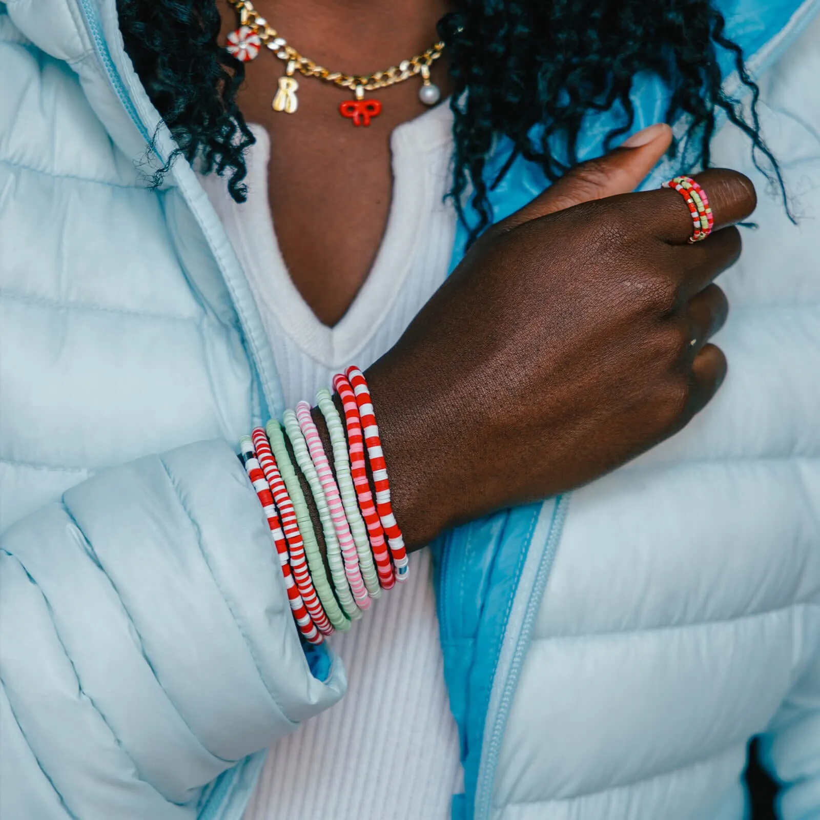 Strawberry Fields Stretch Bracelet Set of 8 sold by Pura Vida product image thumbnail 3