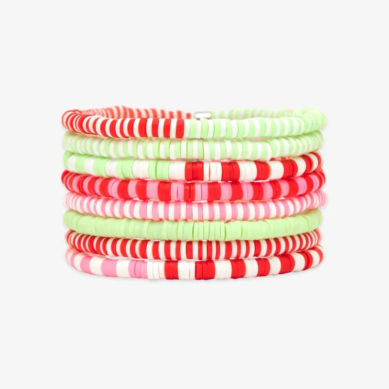 Strawberry Fields Stretch Bracelet Set of 8 sold by Pura Vida
