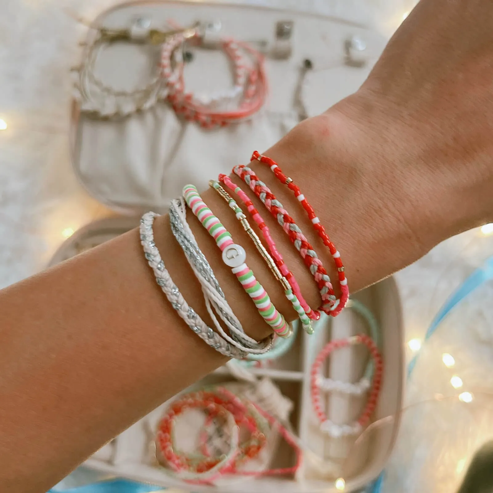 Metallic Blush Braided Bracelet sold by Pura Vida product image thumbnail 3