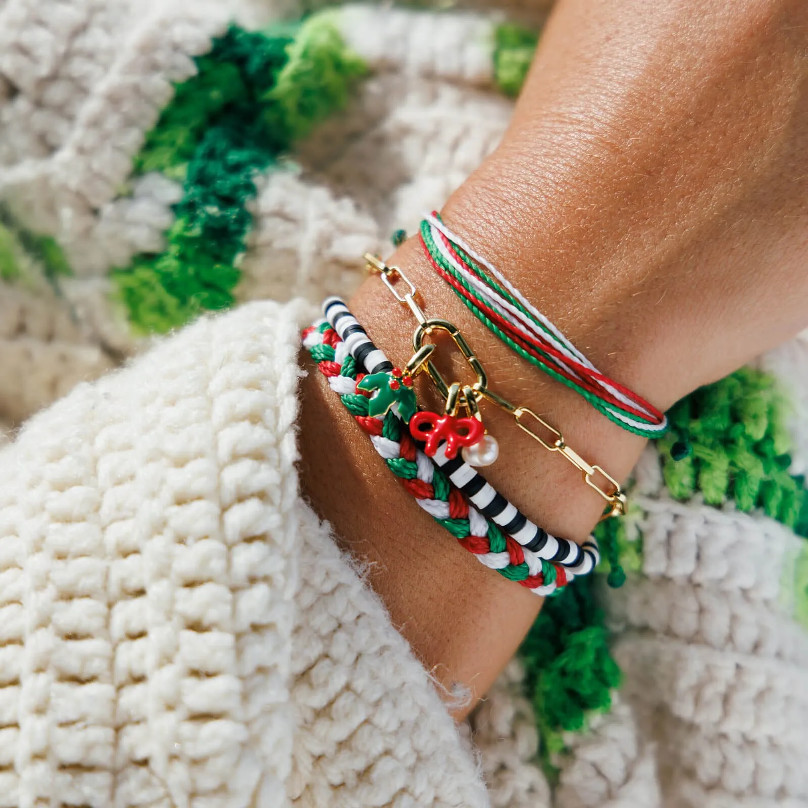 Under the Mistletoe Braided Bracelet sold by Pura Vida product image thumbnail 5