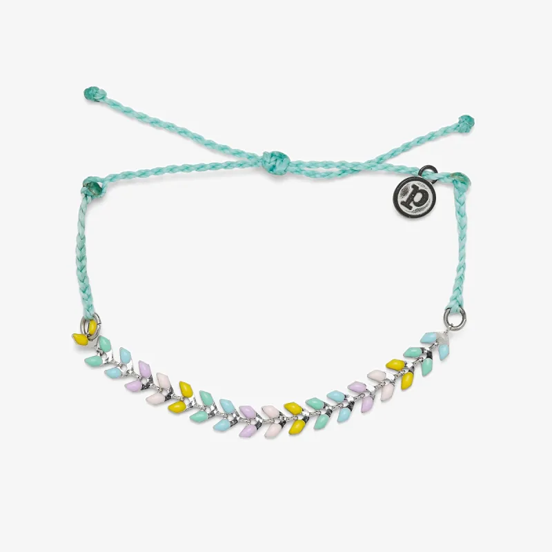 Rainbow Chevron Bracelet made by Pura Vida
