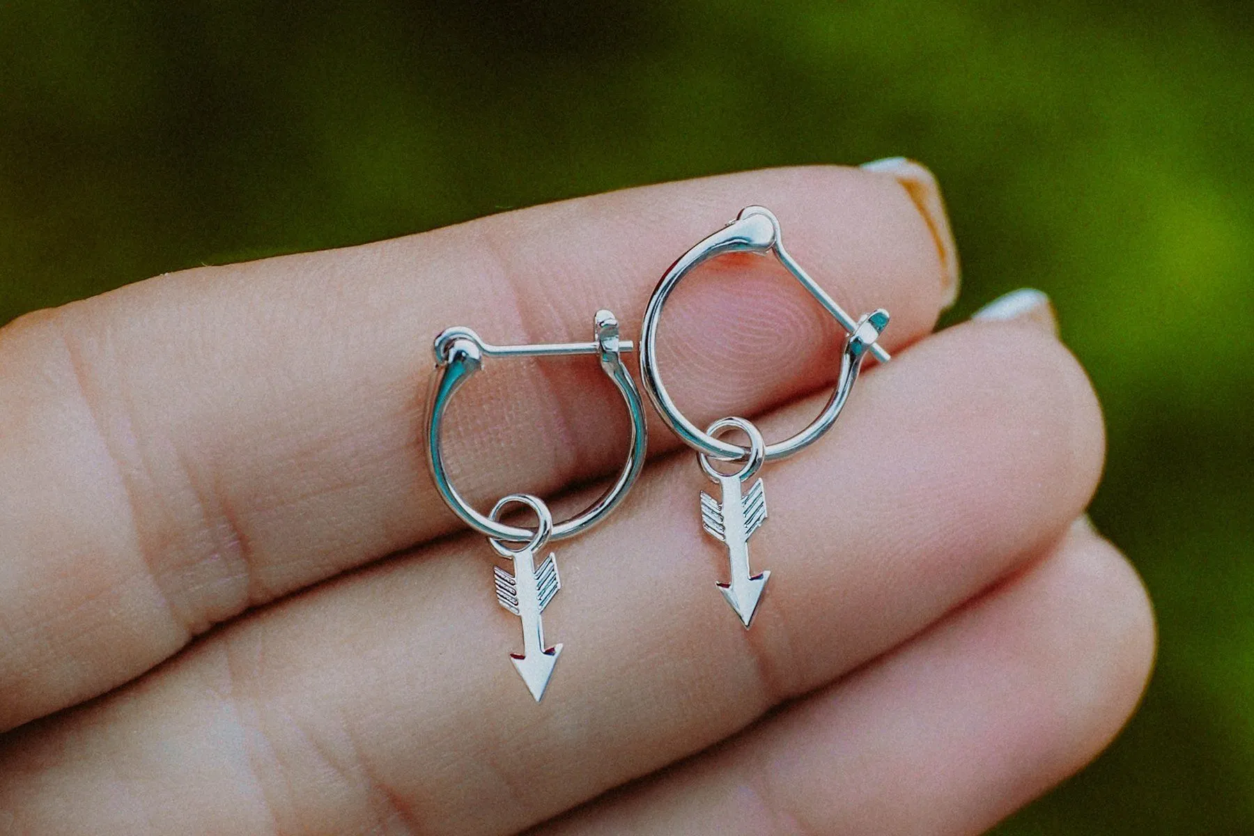 Arrow Hoop Earrings sold by Pura Vida product image thumbnail 5