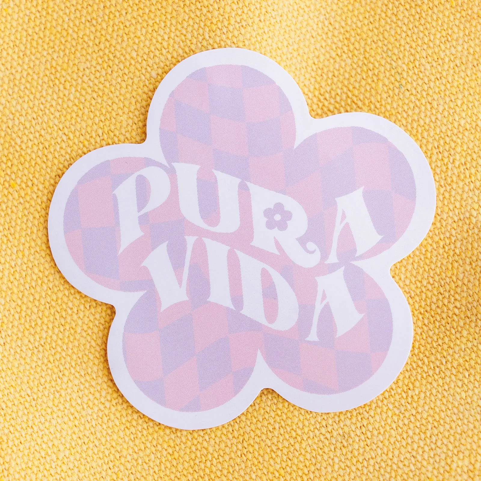 Checkered Flower Sticker sold by Pura Vida product image thumbnail 3