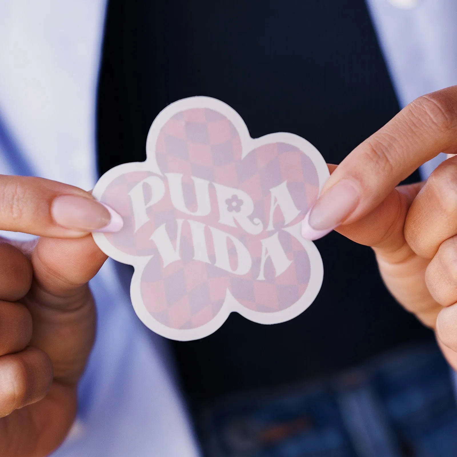 Checkered Flower Sticker sold by Pura Vida product image thumbnail 2