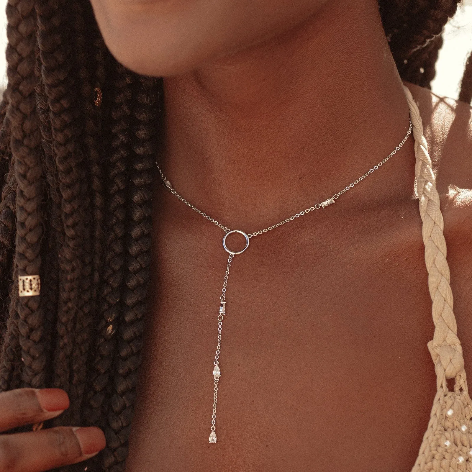 Crystal Lariat Choker sold by Pura Vida product image thumbnail 2