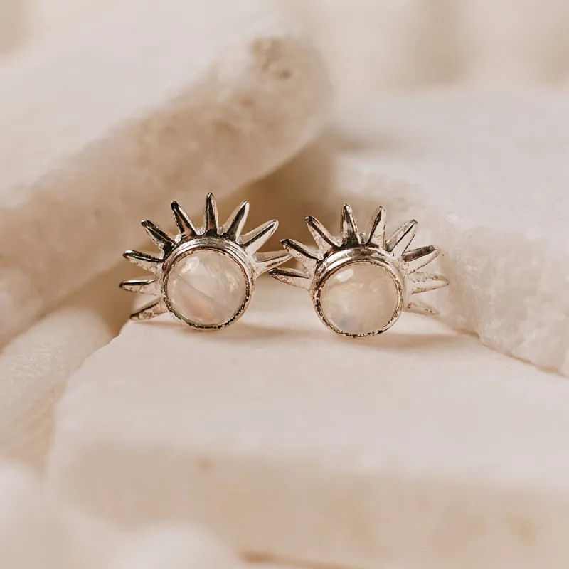 Sunrise Moonstone Earrings sold by Pura Vida