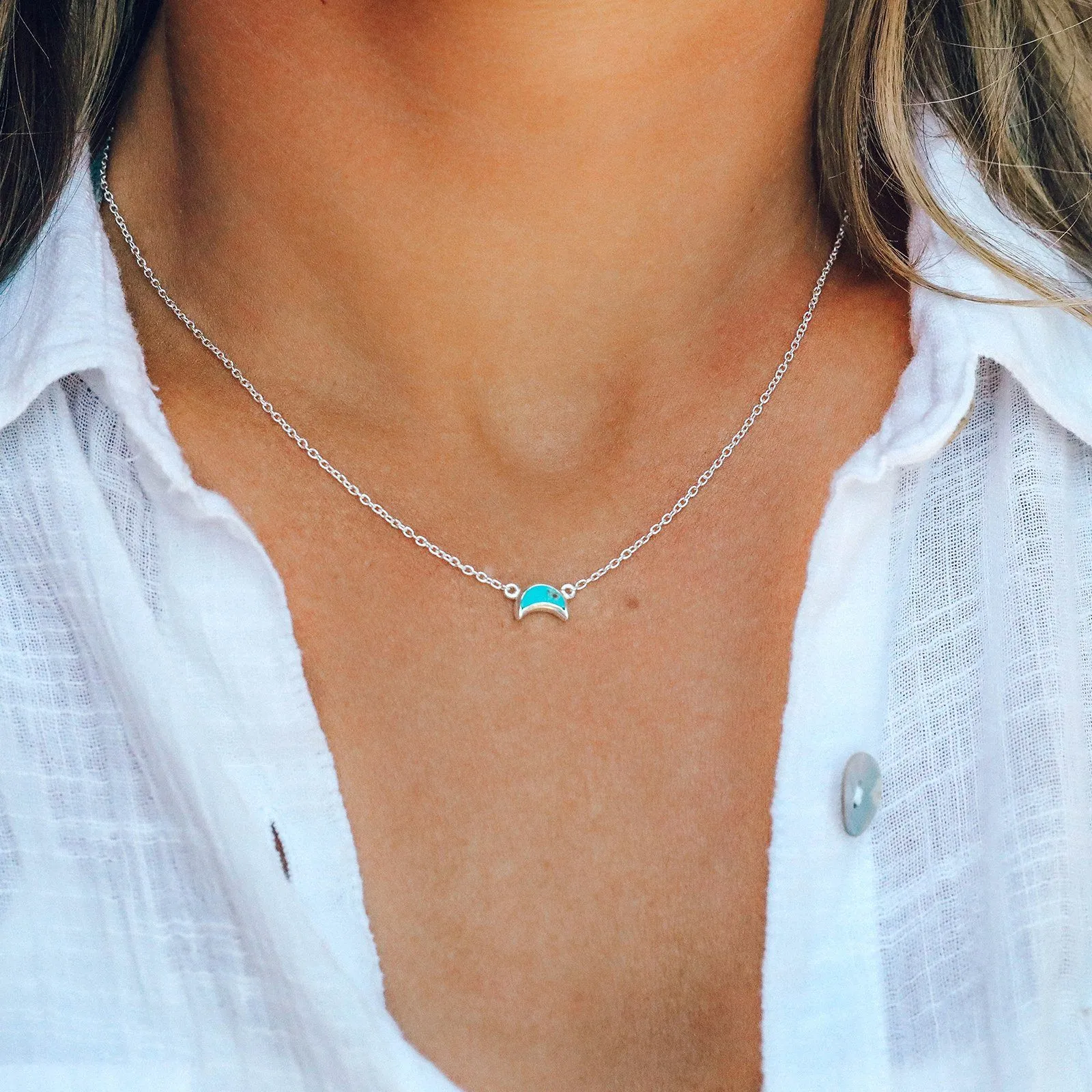 Crescent Moon Necklace sold by Pura Vida product image thumbnail 2