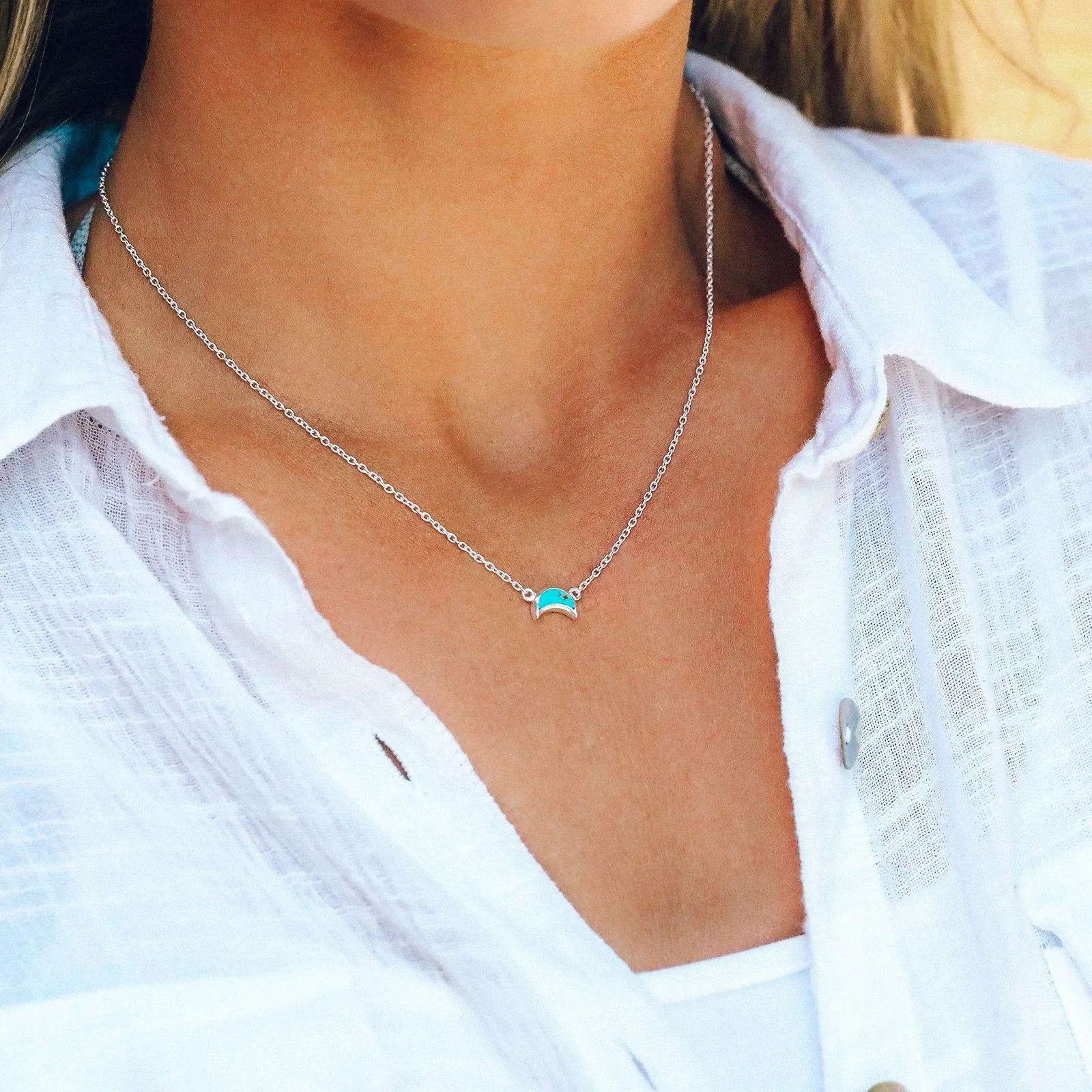 Crescent Moon Necklace sold by Pura Vida product image thumbnail 3