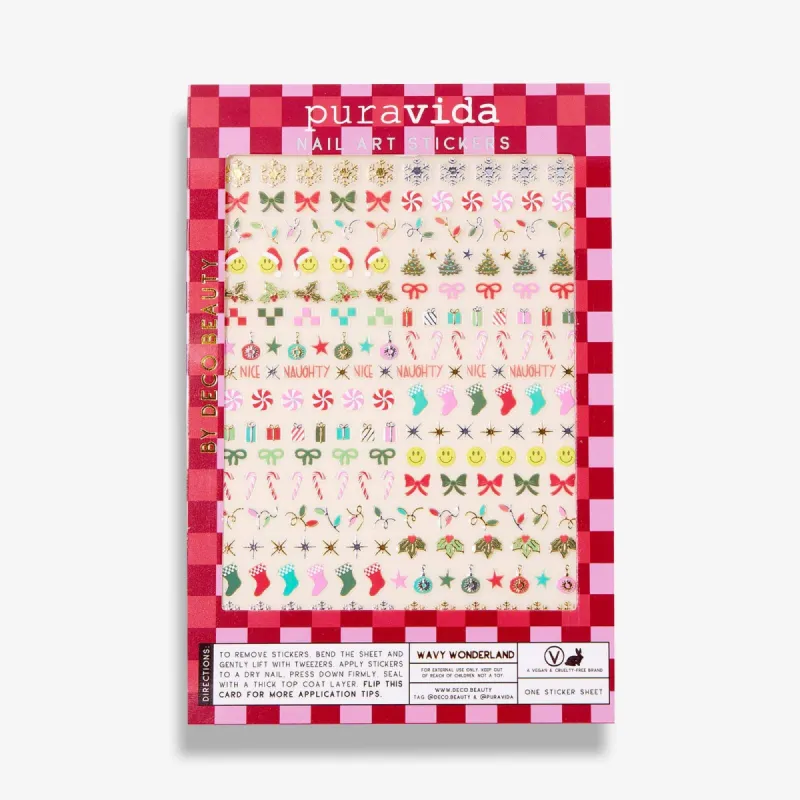 Free Holiday Nail Art Stickers sold by Pura Vida
