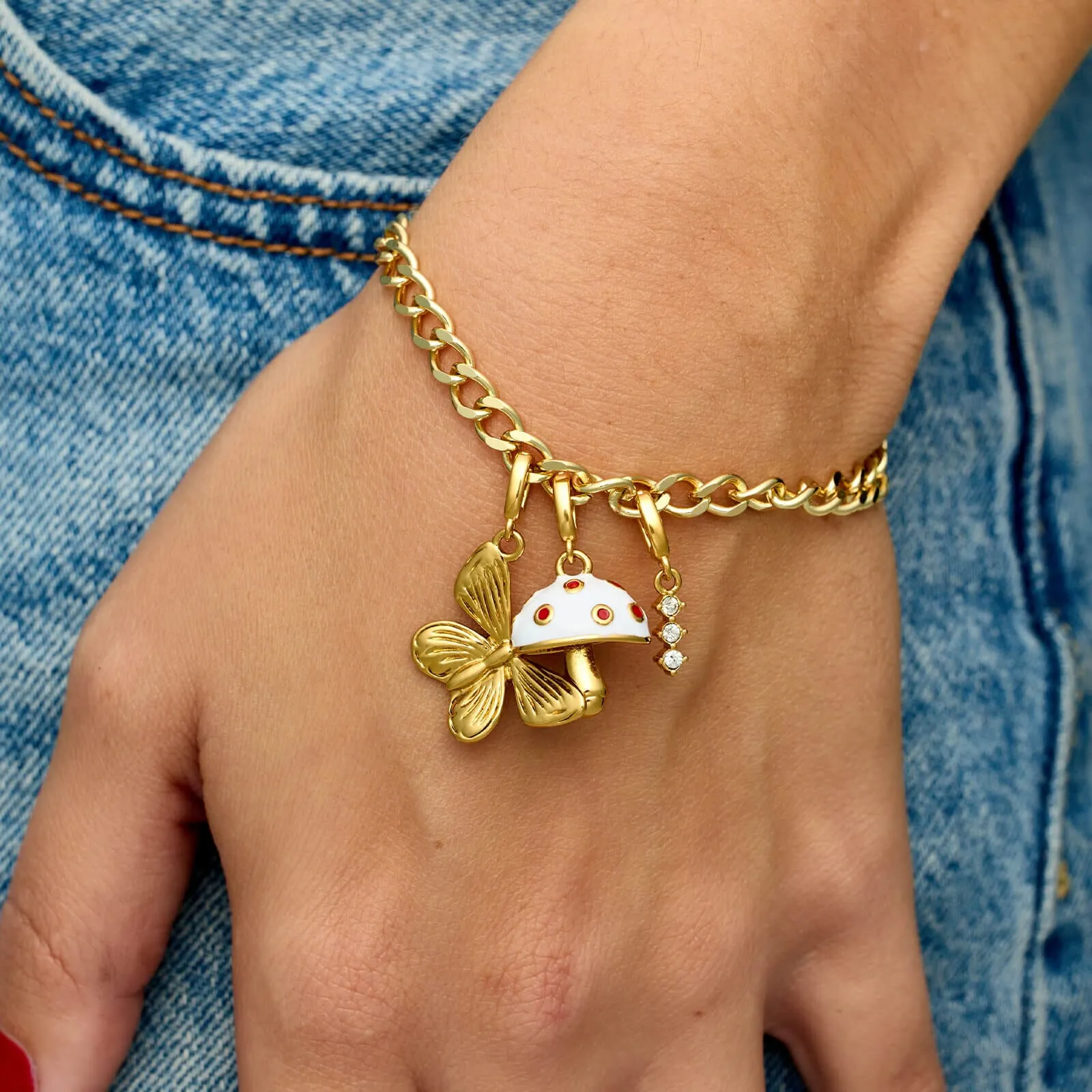 Harper Three Stone Charm sold by Pura Vida product image thumbnail 4