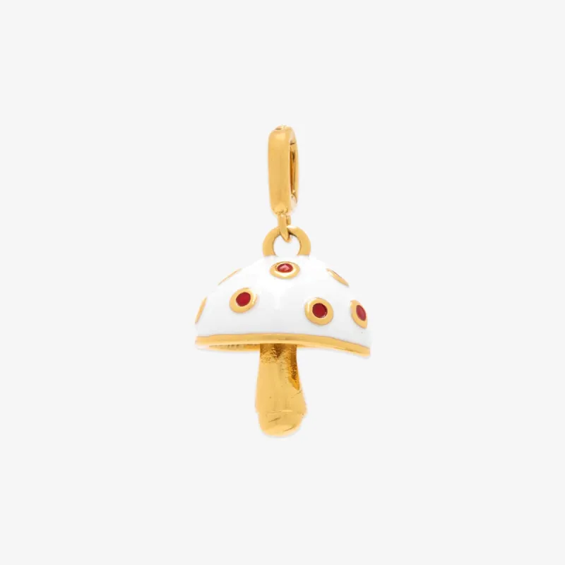 Harper Enamel Mushroom Statement Charm sold by Pura Vida