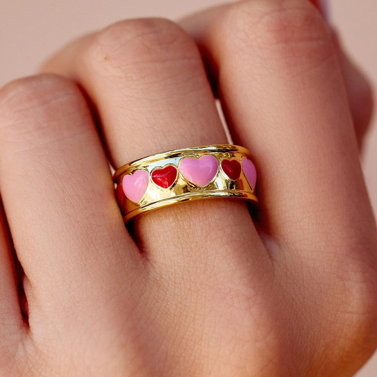 Enamel Heart Ring sold by Pura Vida product image thumbnail 3