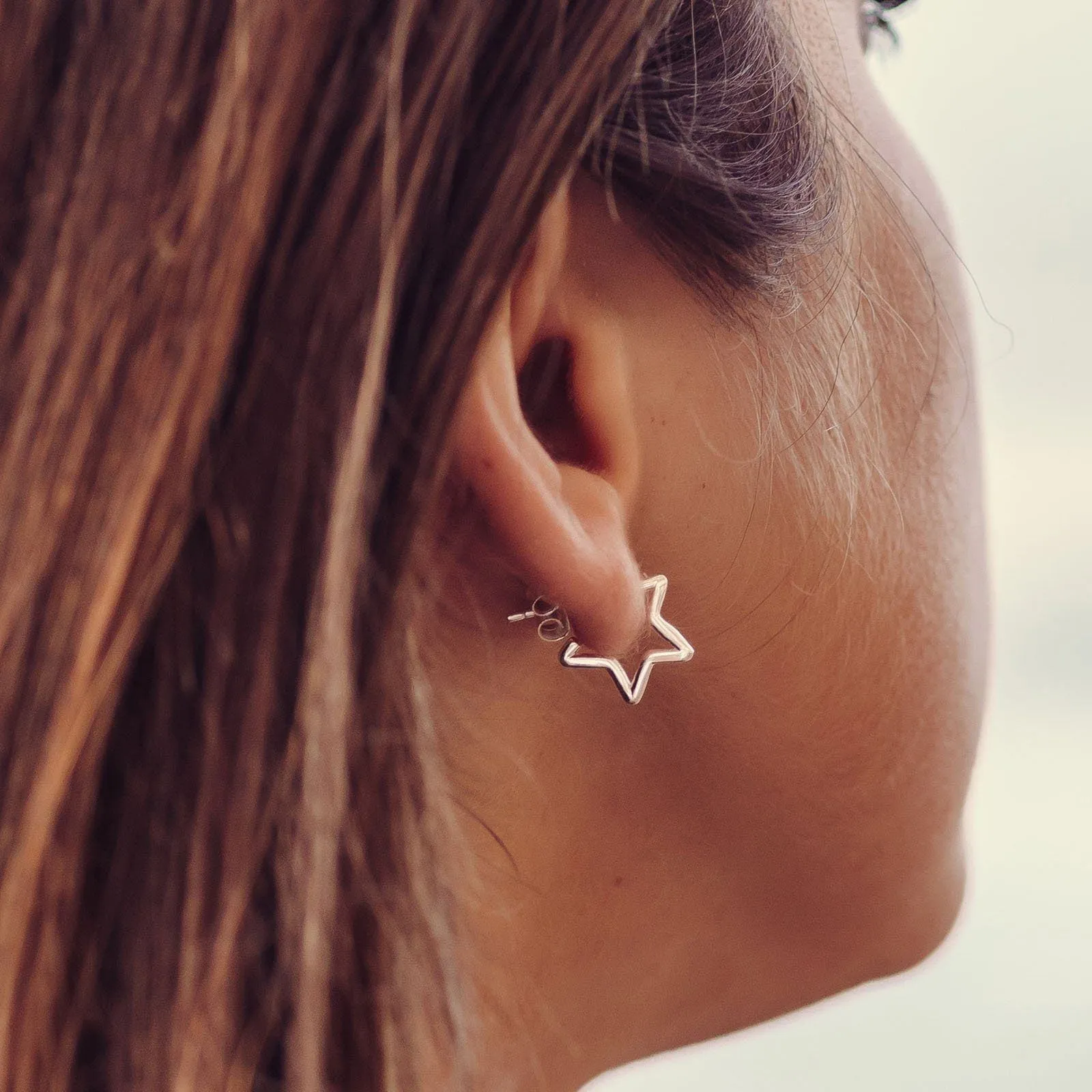 Seeing Stars Hoop Earrings sold by Pura Vida product image thumbnail 5