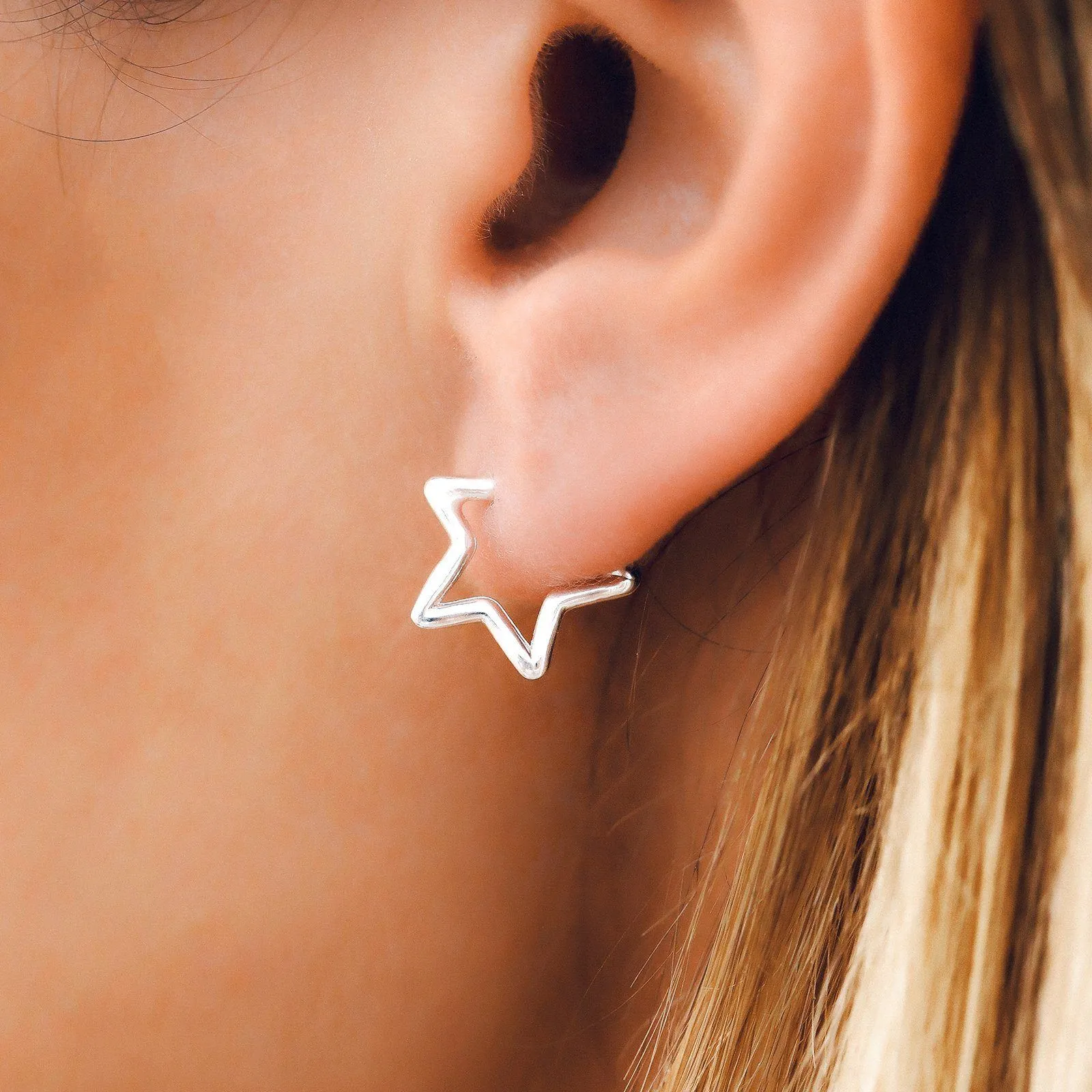 Seeing Stars Hoop Earrings sold by Pura Vida product image thumbnail 2