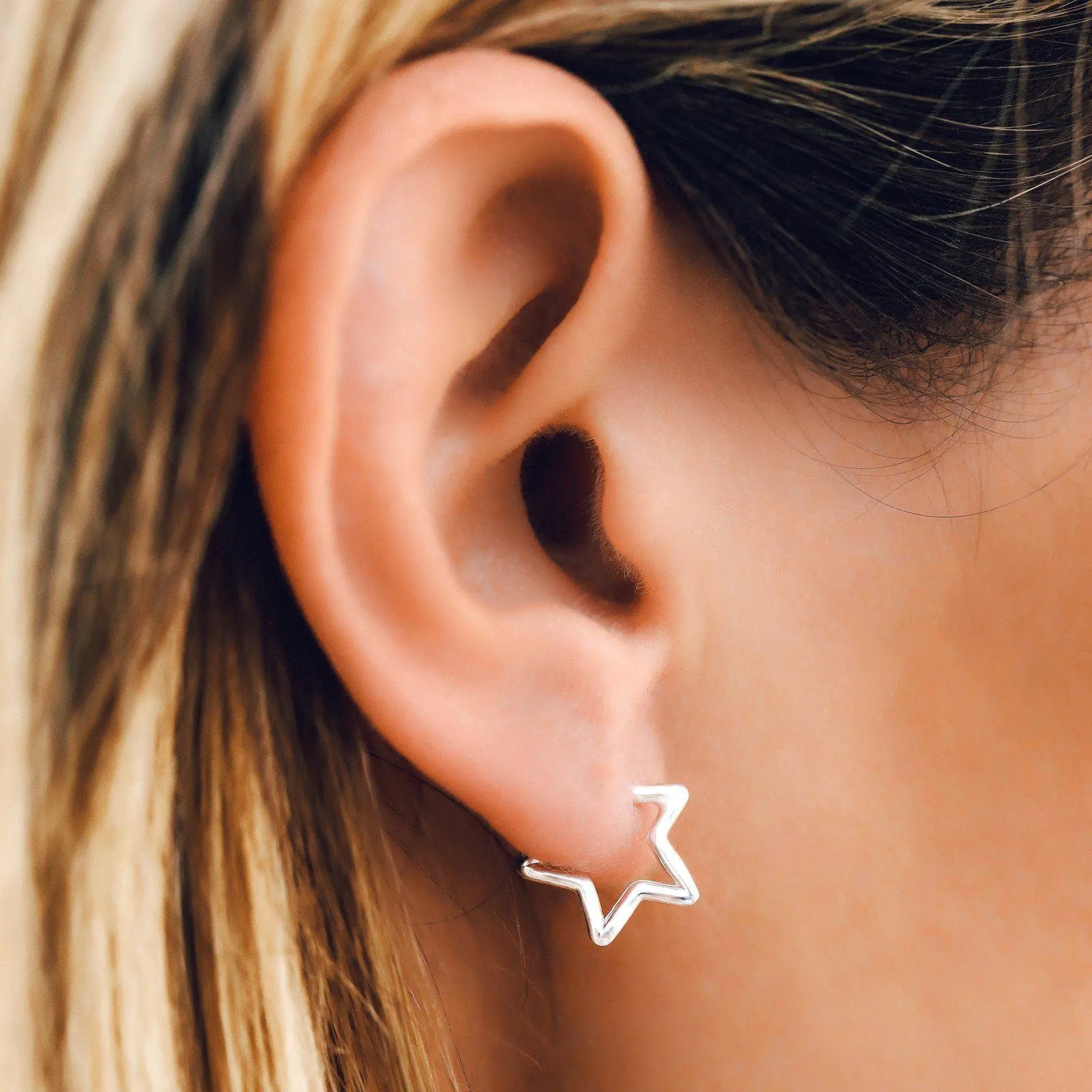 Seeing Stars Hoop Earrings sold by Pura Vida product image thumbnail 3