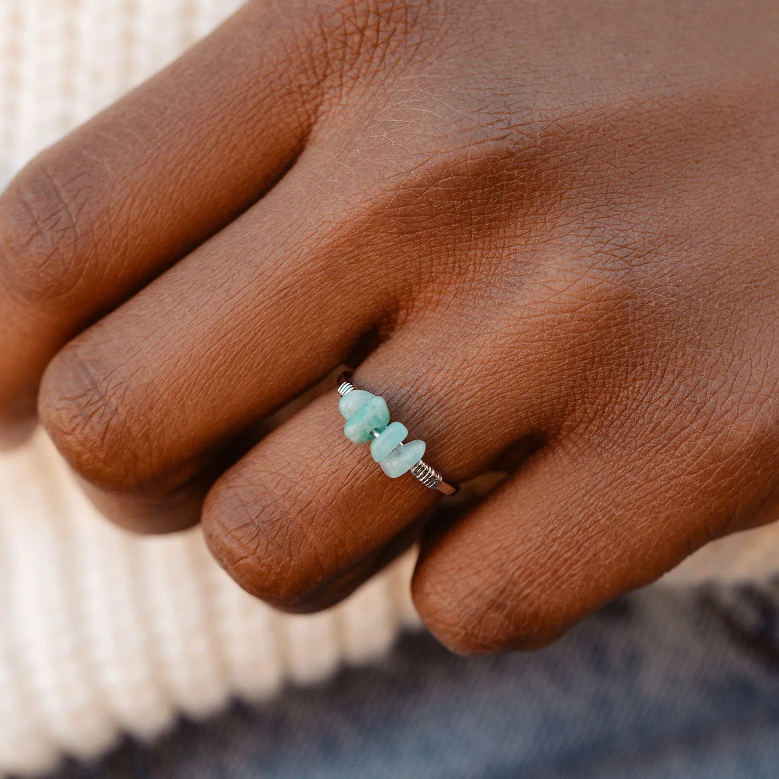 Wire Wrapped Gemstone Ring sold by Pura Vida product image thumbnail 2
