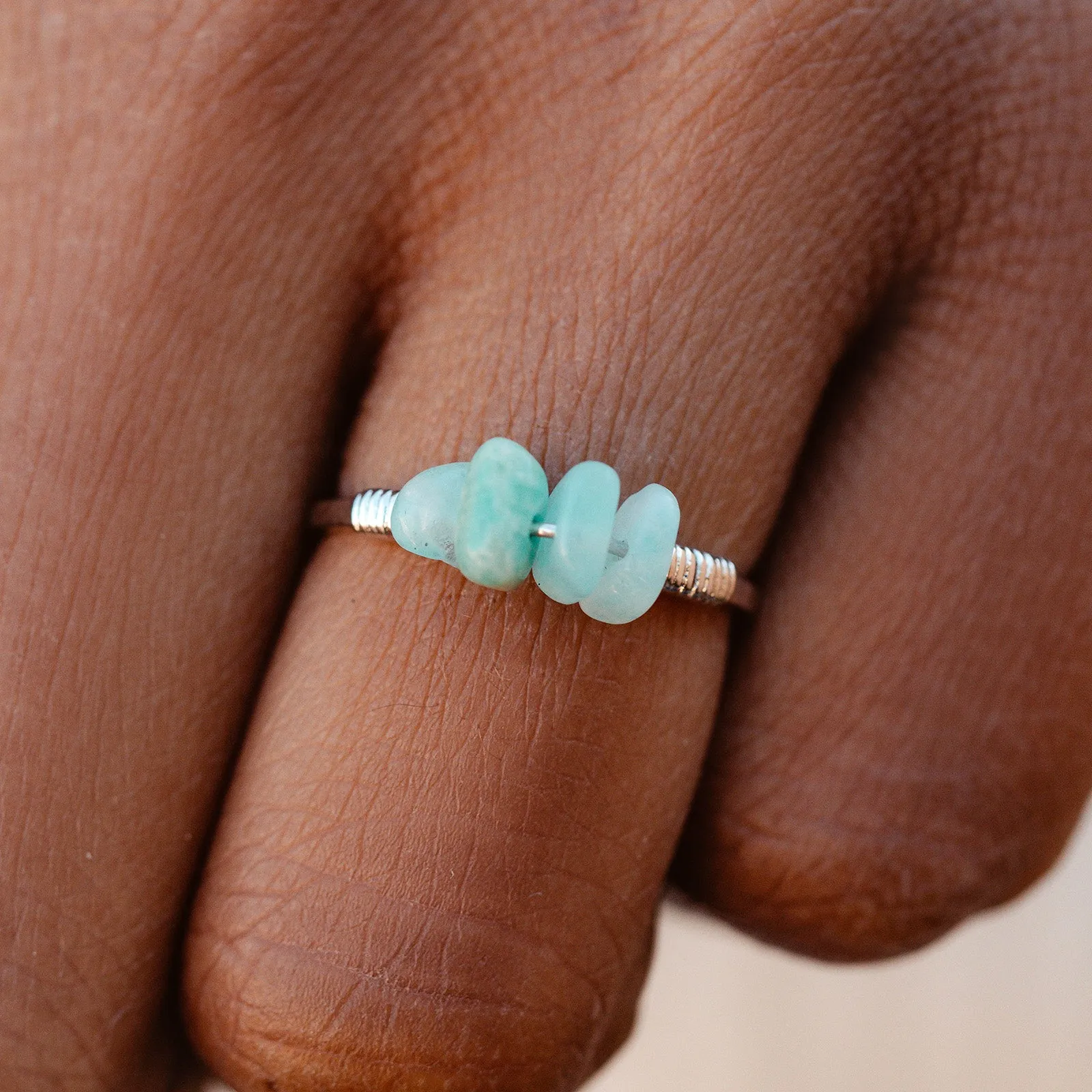 Wire Wrapped Gemstone Ring sold by Pura Vida product image thumbnail 3