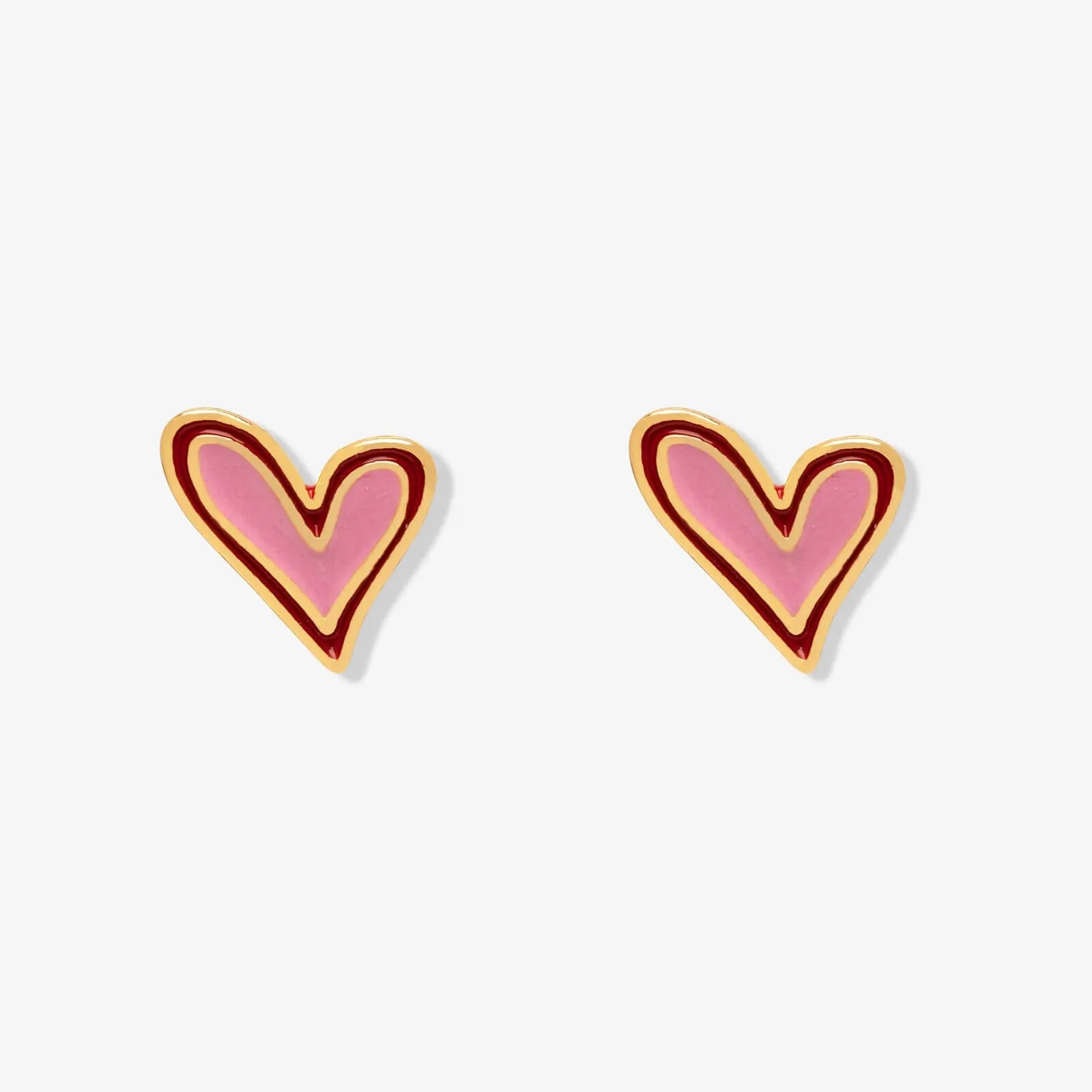 Abstract Heart Stud Earrings sold by Pura Vida