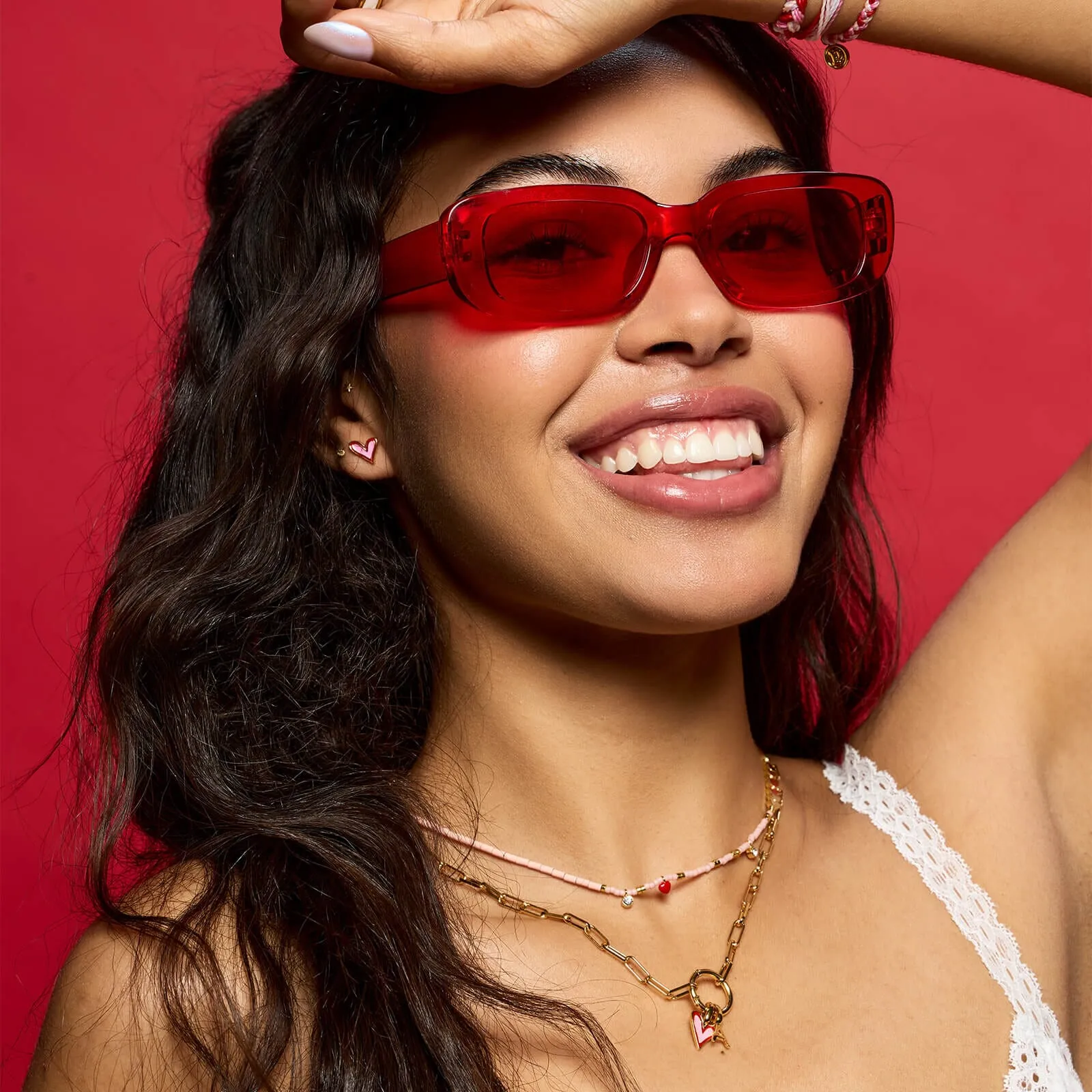 Abstract Heart Stud Earrings sold by Pura Vida product image thumbnail 3