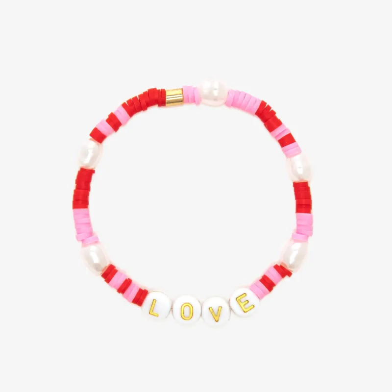 Love, Bestie Bead Stretch Bracelet sold by Pura Vida