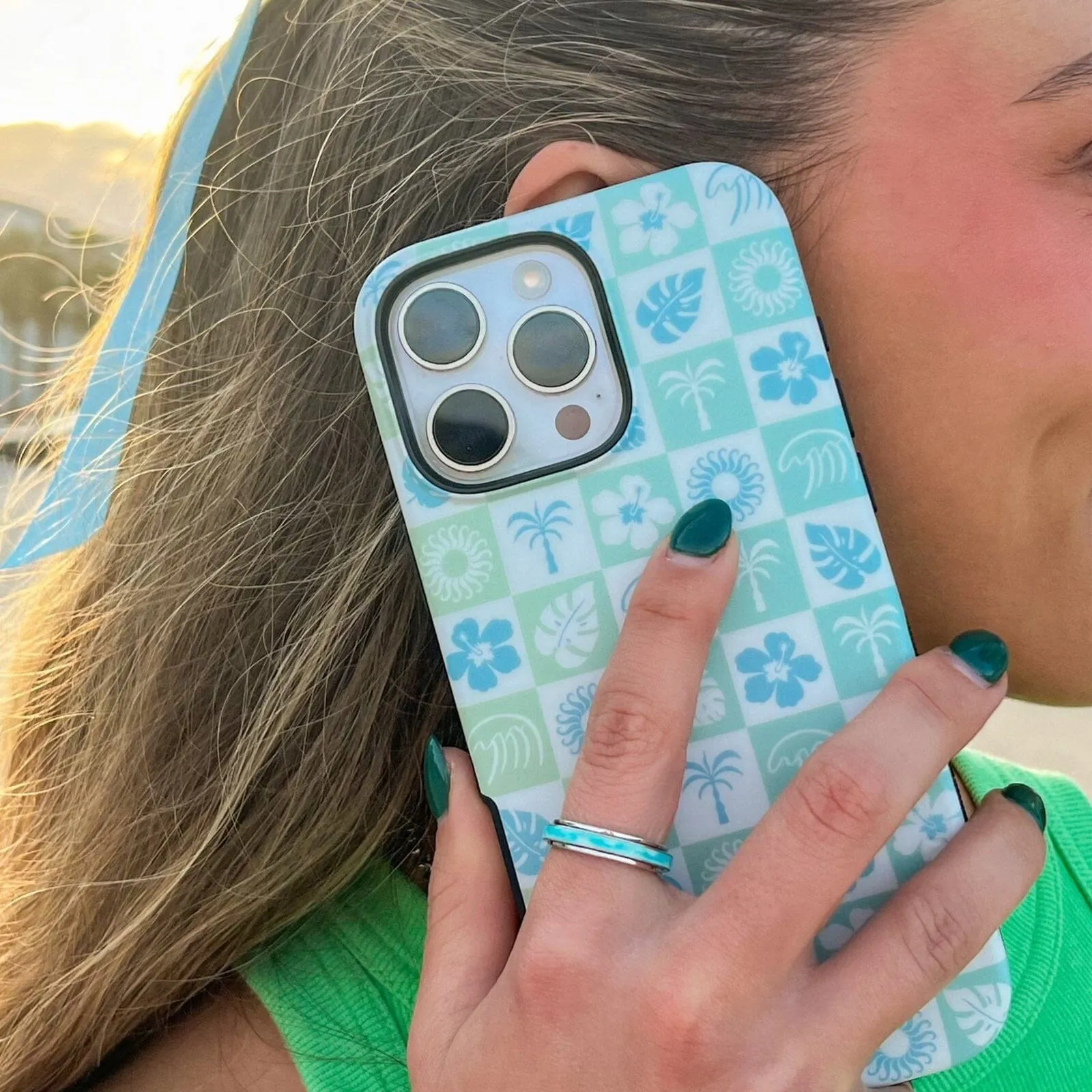 Coastal Checkers iPhone Case sold by Pura Vida product image thumbnail 2