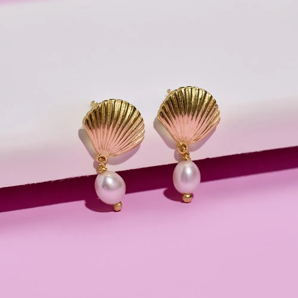 Island Pearl Earrings sold by Pura Vida product image thumbnail 4