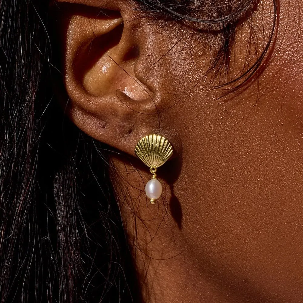 Island Pearl Earrings sold by Pura Vida product image thumbnail 2