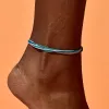 Beachside Blue String Anklet sold by Pura Vida