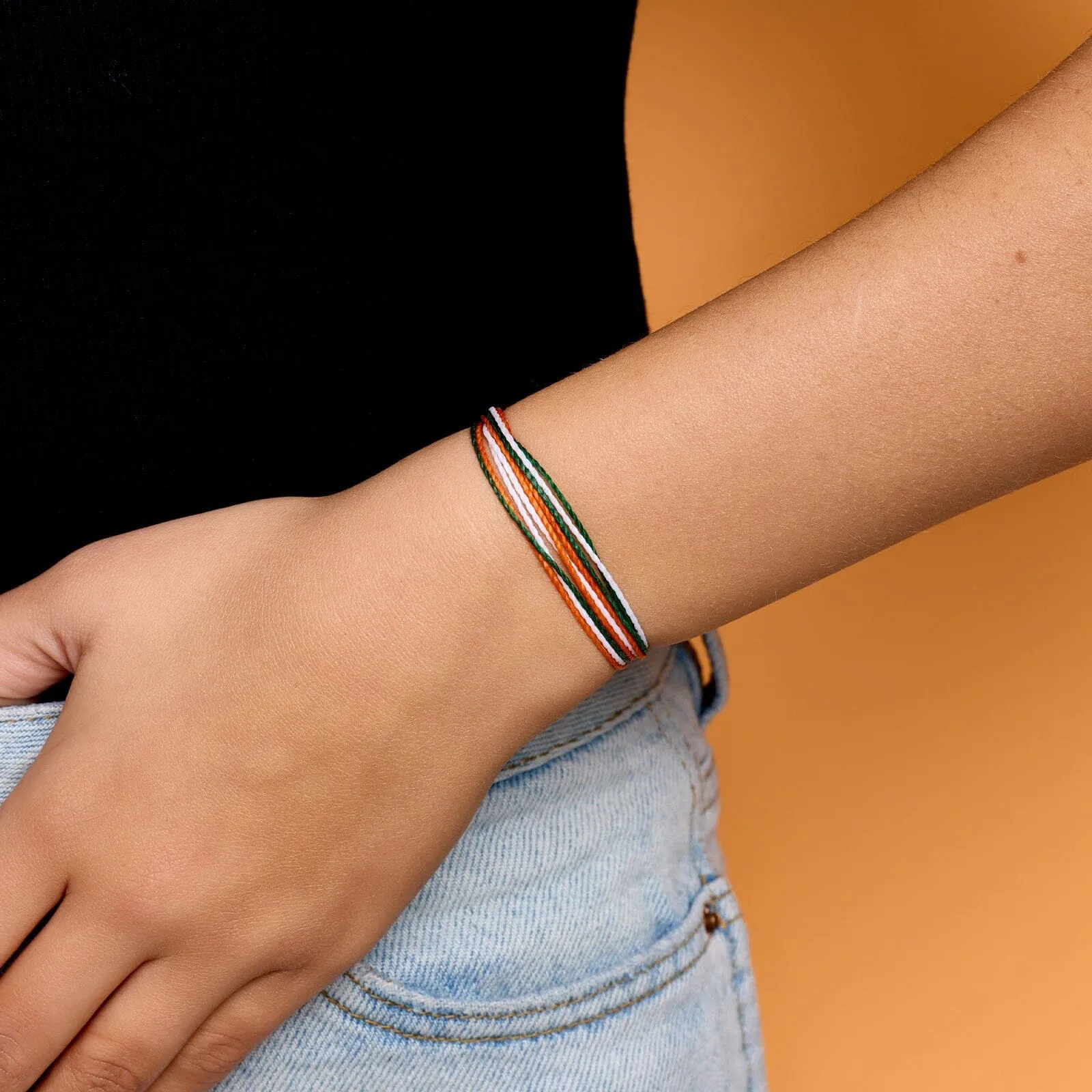 Green, Orange & White Bracelet sold by Pura Vida product image thumbnail 2