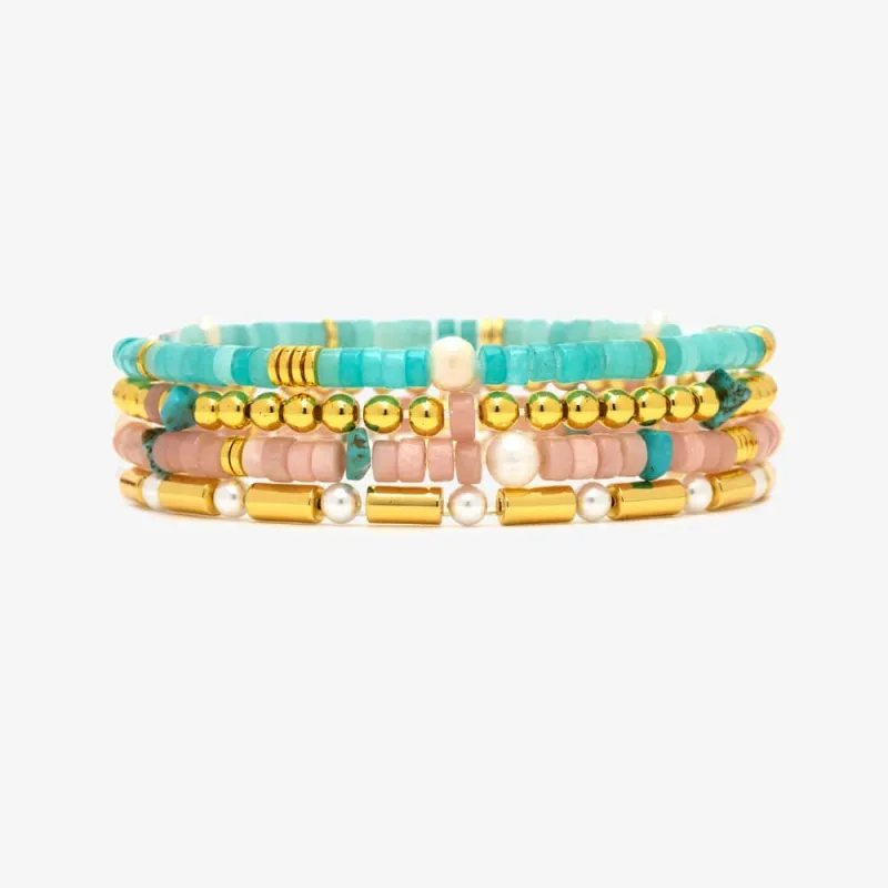 Saguaro Stretch Bracelet Set of 4 sold by Pura Vida