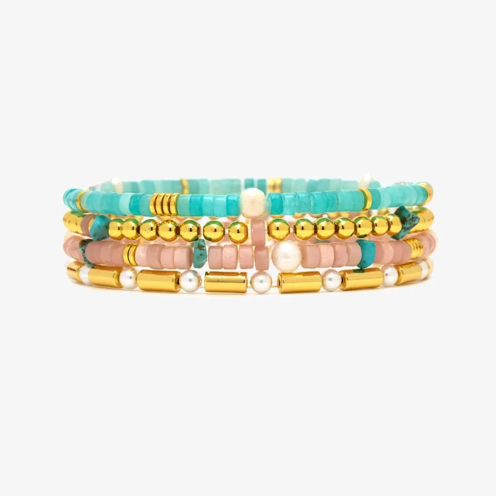 Saguaro Stretch Bracelet Set of 4 sold by Pura Vida