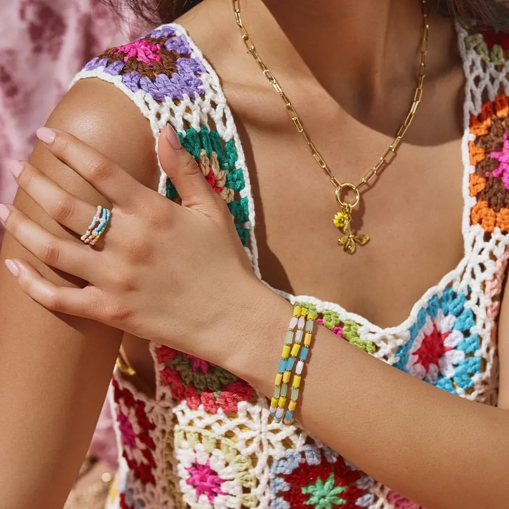 Neon Lights Stretch Bracelet 3 Pack sold by Pura Vida product image thumbnail 3