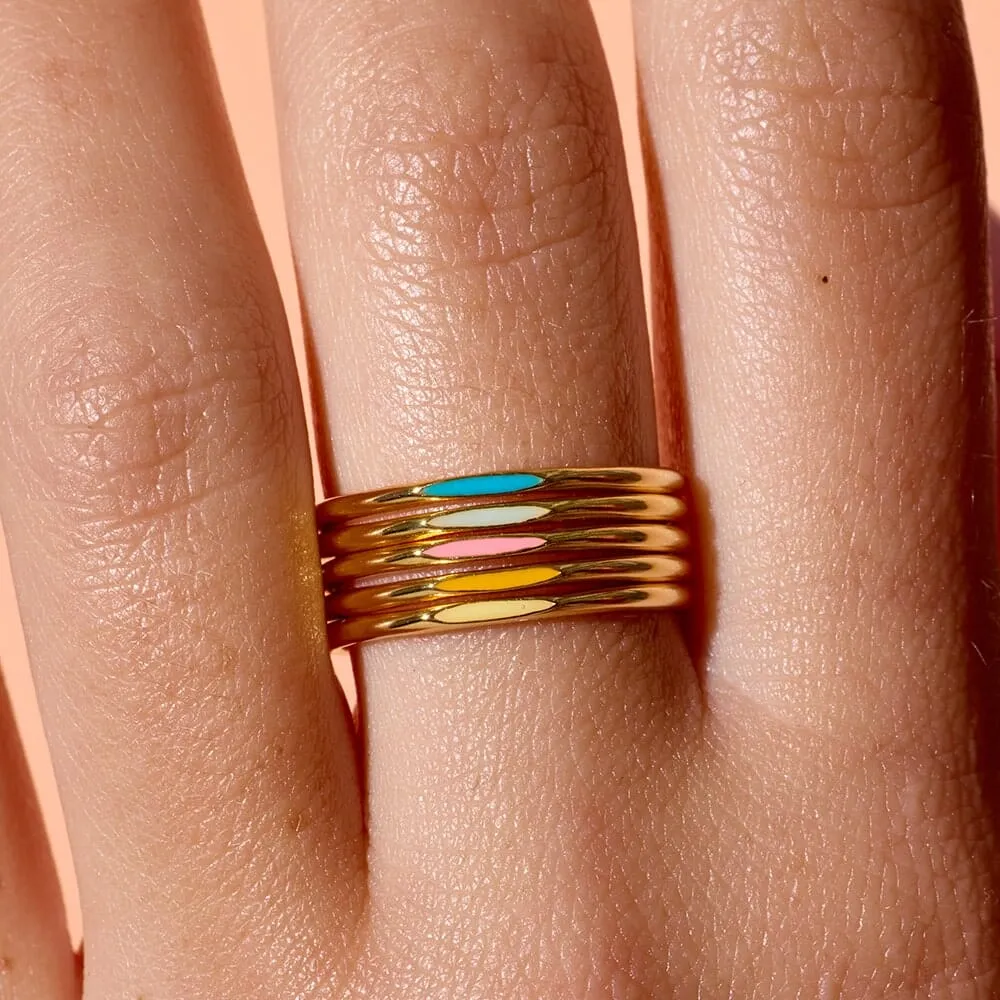 Headliner Enamel Ring Stack sold by Pura Vida product image thumbnail 2