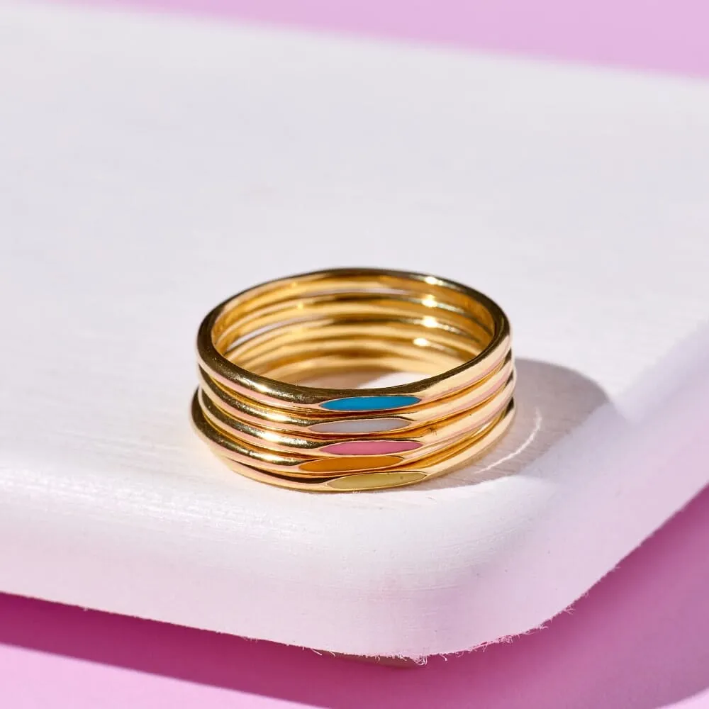 Headliner Enamel Ring Stack sold by Pura Vida product image thumbnail 5