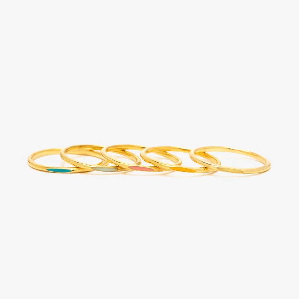Headliner Enamel Ring Stack sold by Pura Vida product image thumbnail 4