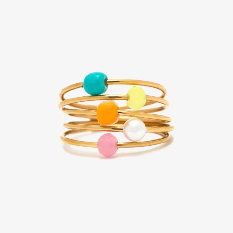 Serenity Floating Ring Stack sold by Pura Vida