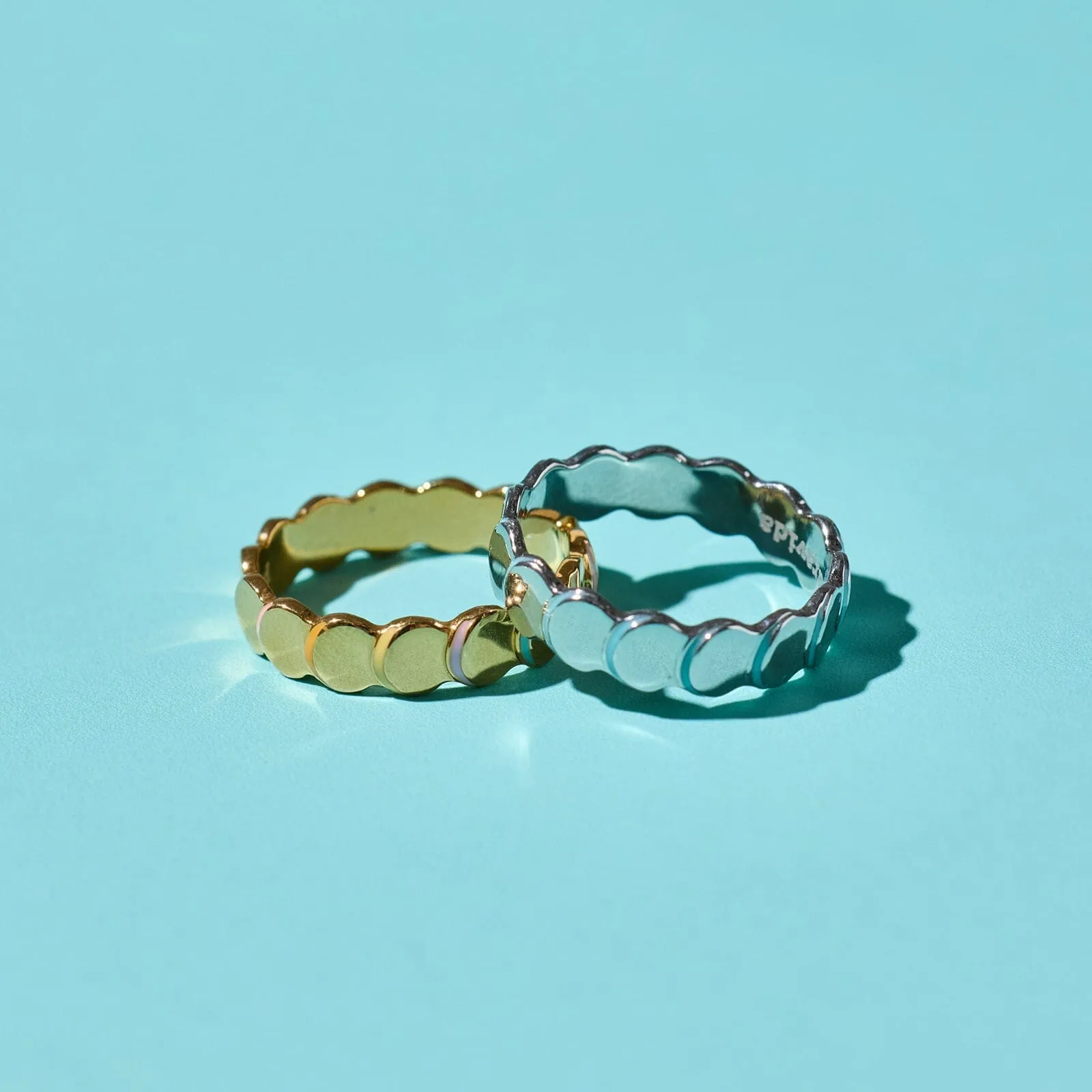 Scallop Enamel Ring Band sold by Pura Vida product image thumbnail 5