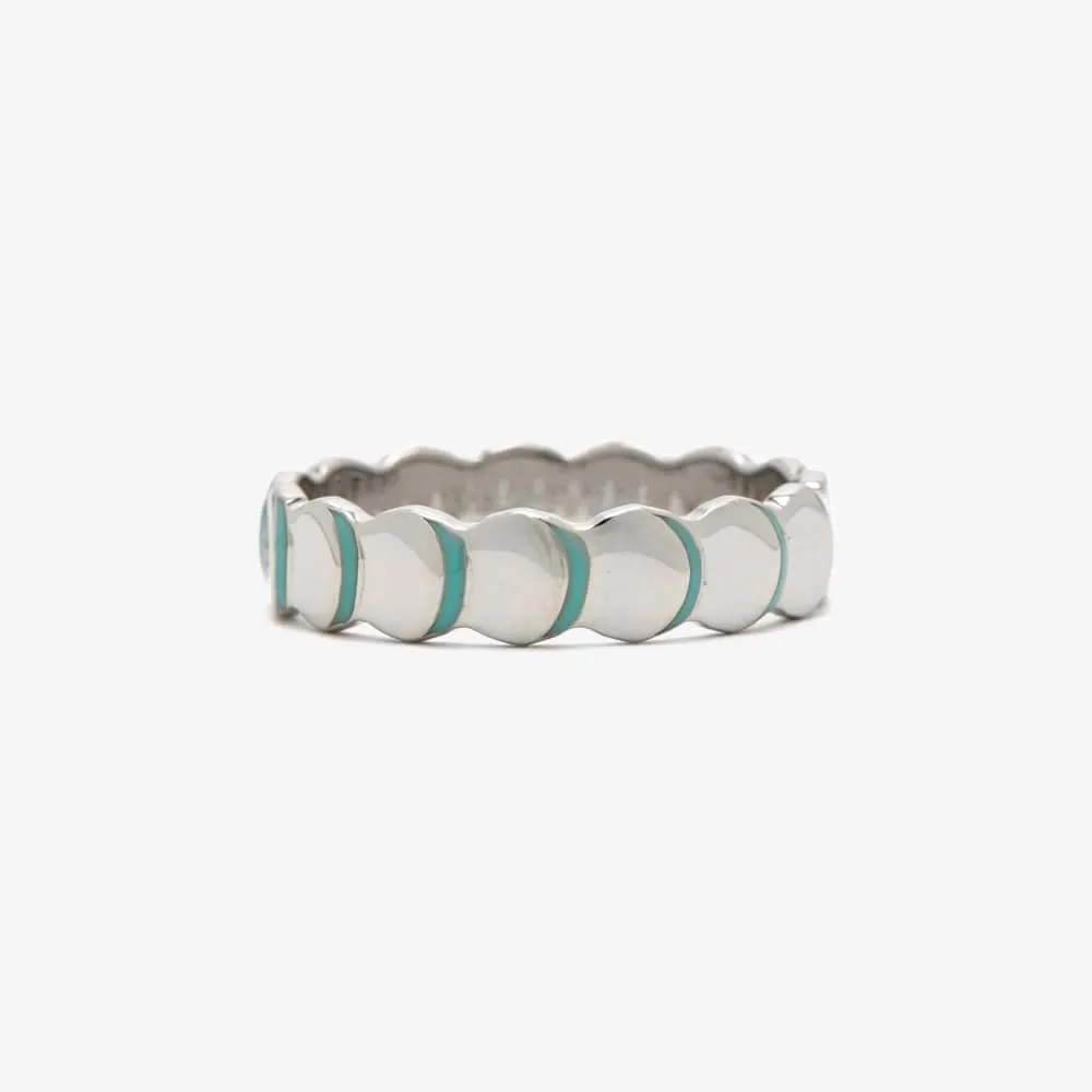 Scallop Enamel Ring Band sold by Pura Vida product image thumbnail 2