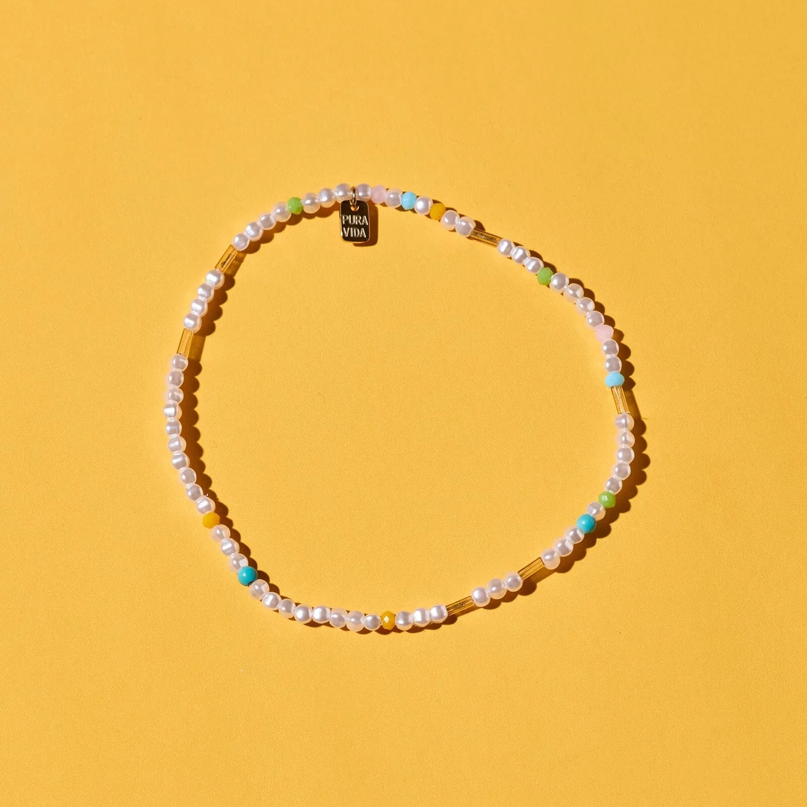 Pippa Pearl Stretch Anklet sold by Pura Vida product image thumbnail 4