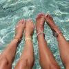 Neon Sky String Anklet sold by Pura Vida