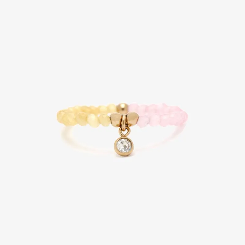 Le Soleil Seed Bead Stretch Ring sold by Pura Vida