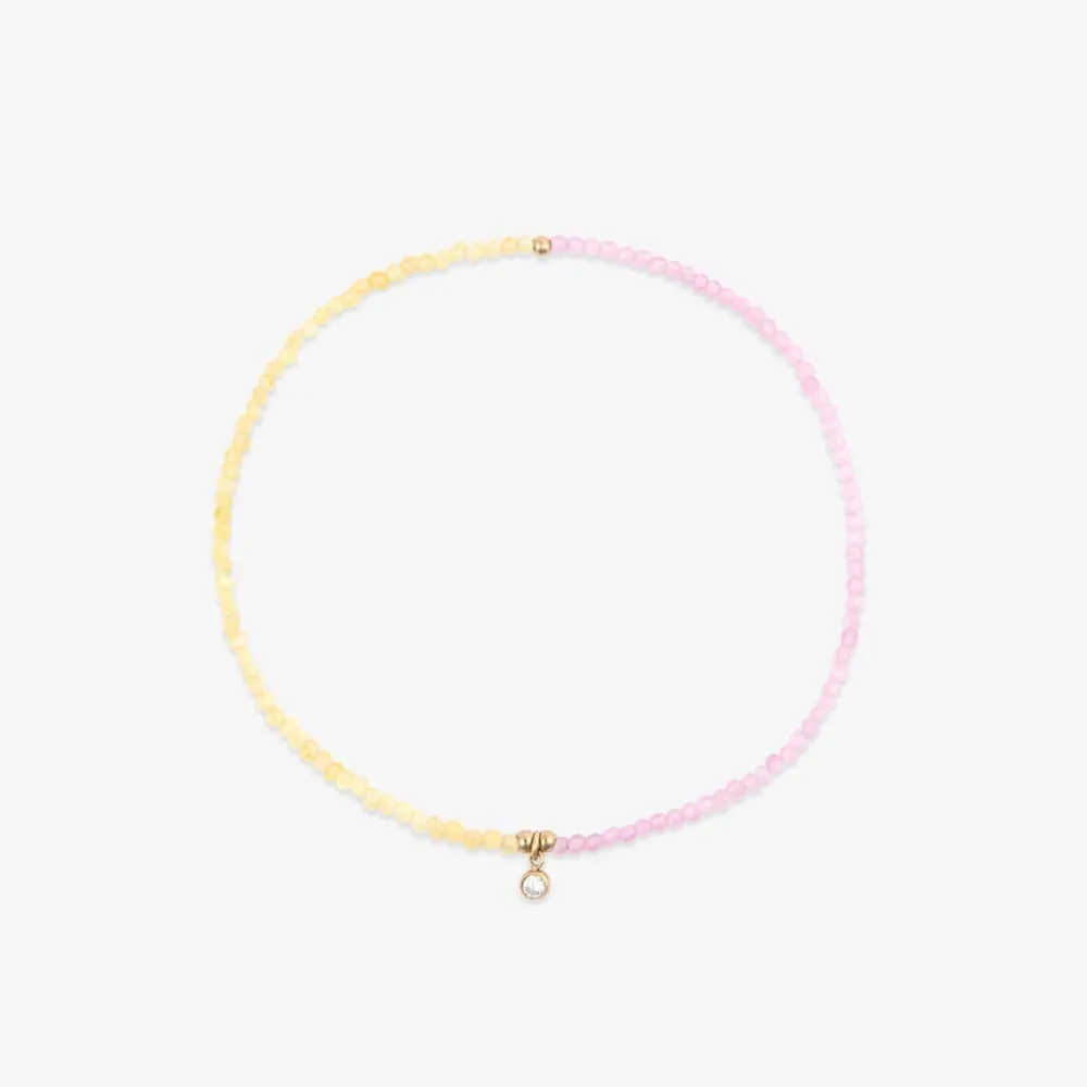Le Soleil Seed Bead Stretch Anklet sold by Pura Vida