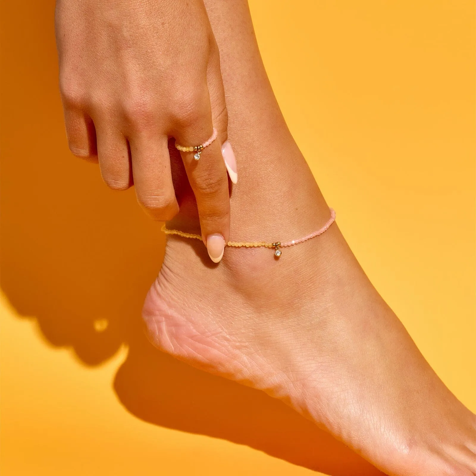 Le Soleil Seed Bead Stretch Anklet sold by Pura Vida product image thumbnail 2