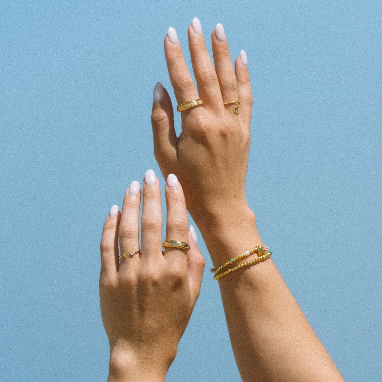 Initial Pearl & Seed Bead Stretch Bracelet sold by Pura Vida product image thumbnail 5