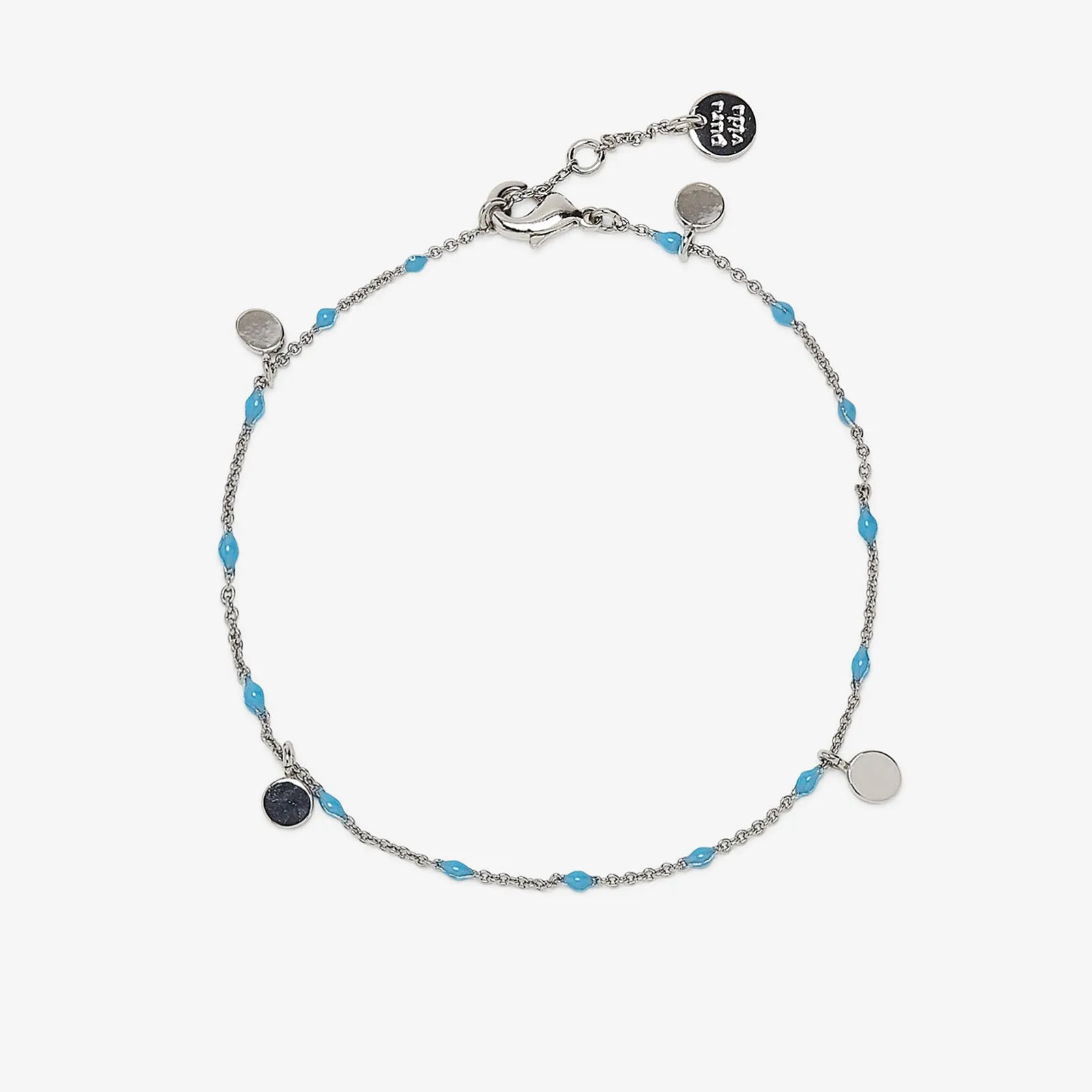 Mini Coin Beaded Anklet sold by Pura Vida