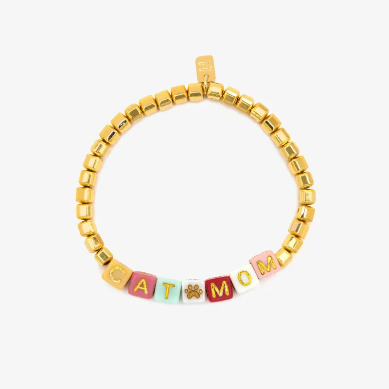 Cat Mom Stretch Bracelet sold by Pura Vida