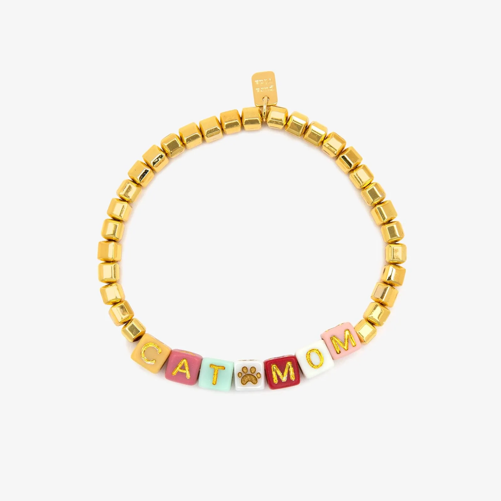 Cat Mom Stretch Bracelet sold by Pura Vida