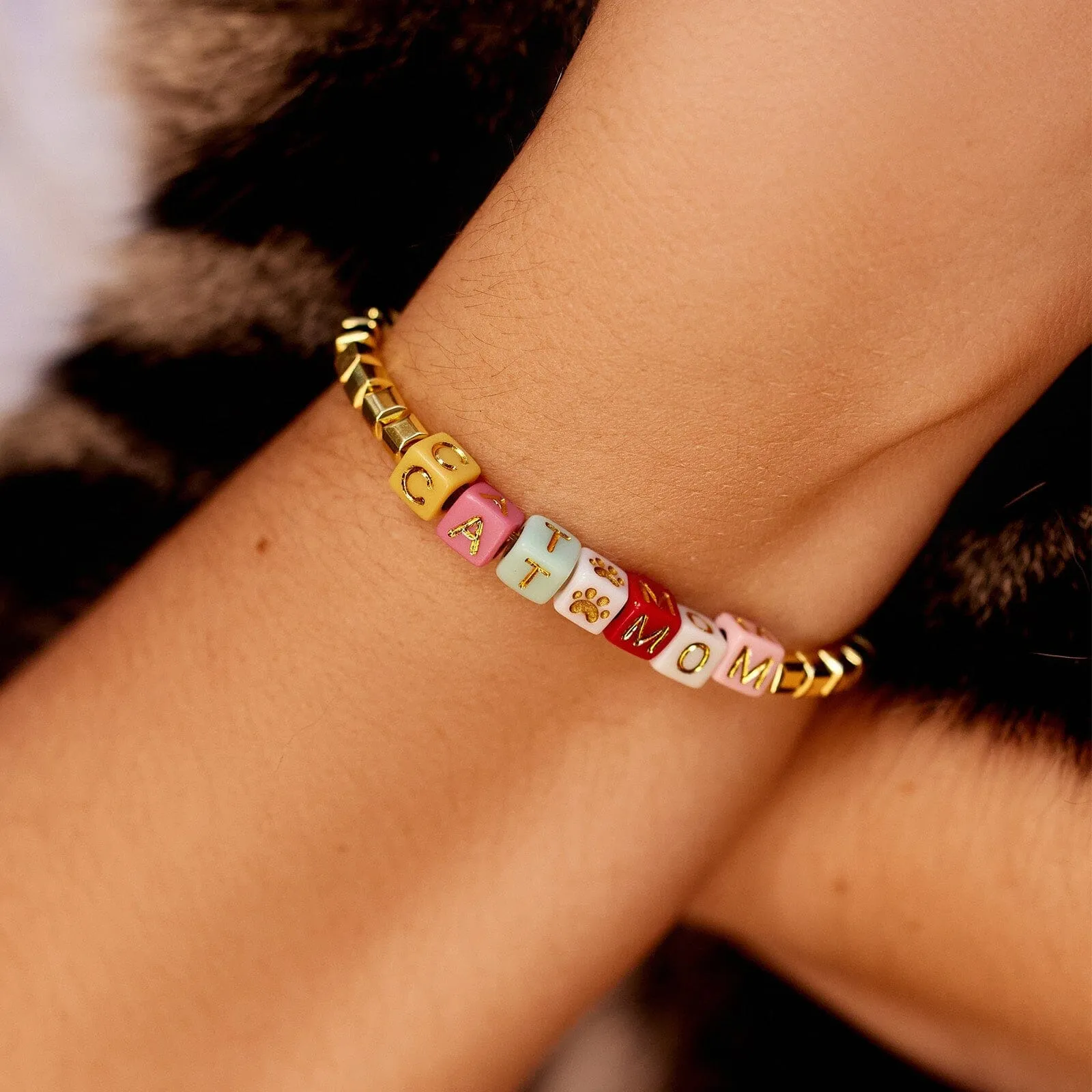 Cat Mom Stretch Bracelet sold by Pura Vida product image thumbnail 3